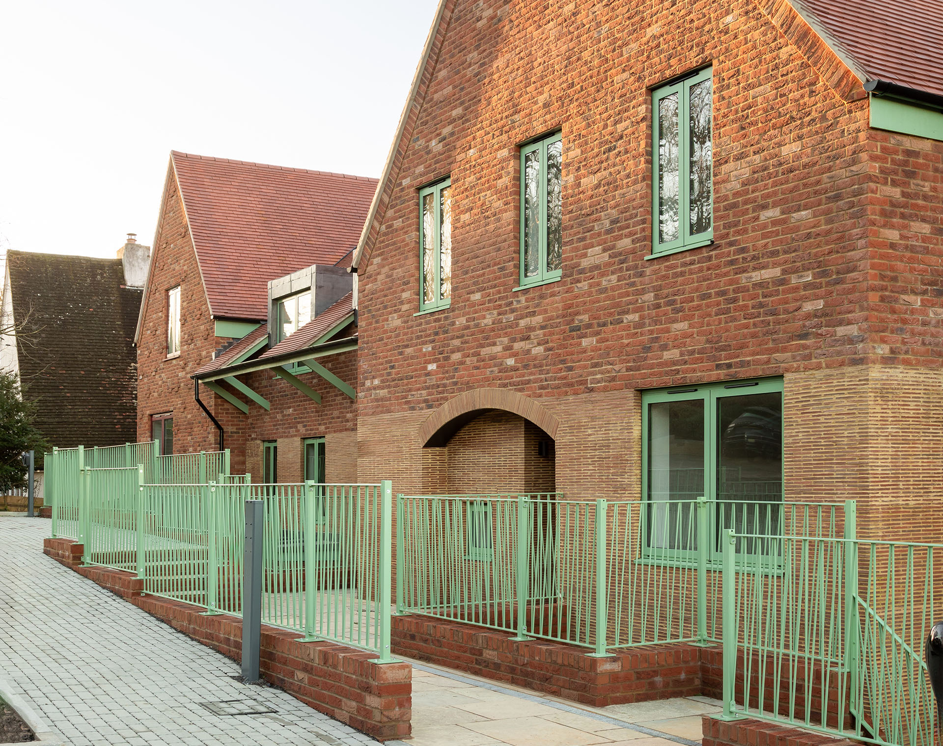 residential project using linium bricks by Harp and Harp